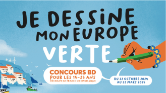 Affiche du concours Je dessine mon Europe verte